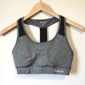 Reebok Racerback Medium Impact Sports Bra Black Size XS